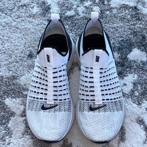 Nike Flynit Phantom White and Black Shoes (7 - Mens)